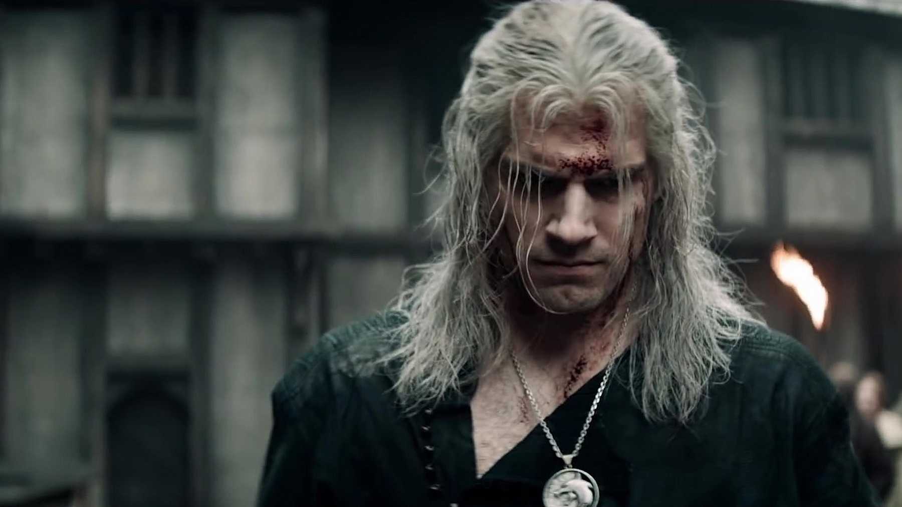 Henry Cavill as Geralt of Rivia in fantasy tv show the Witcher