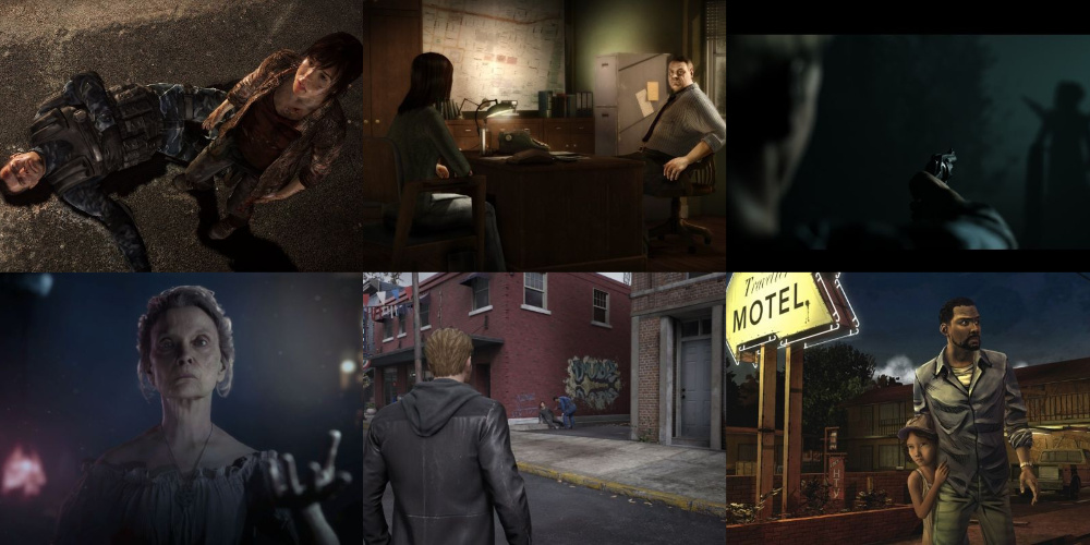 Collage of games like Life is Strange