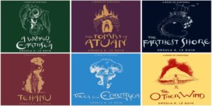 Chronological order of six books that makes Earthsea cycle by Ursula le Guin