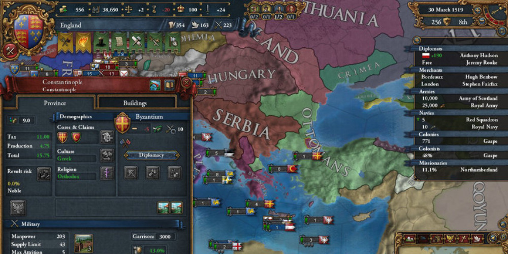 Europa Universalis IV balkan screenshot