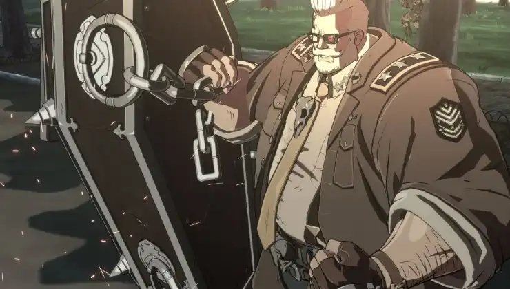 Goldlewis Dickinson a real American hero from Guilty Gear Strive