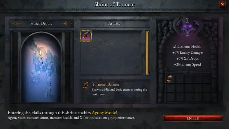 Halls of Torment Agony Mode Torment Banner.