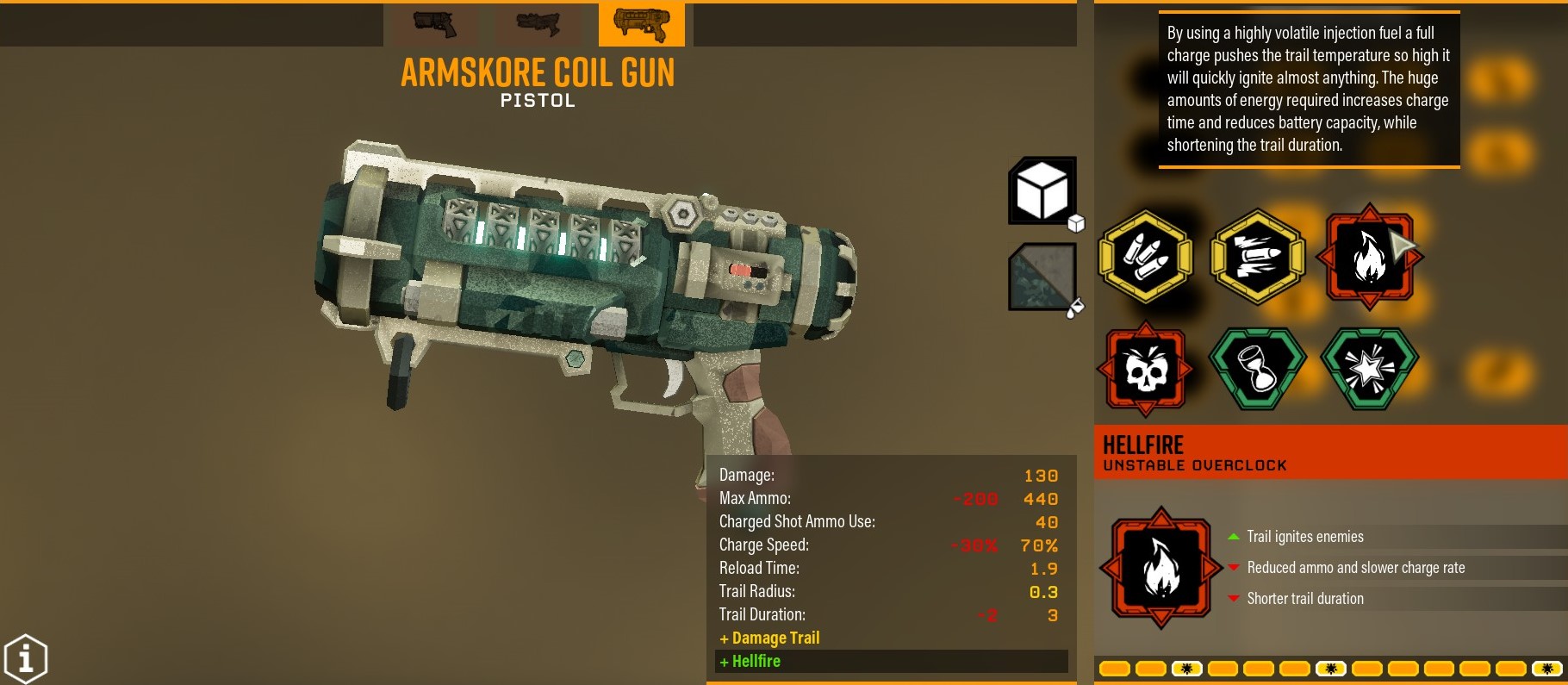 Hellfire Overclock for the ArmsKore Coil Gun