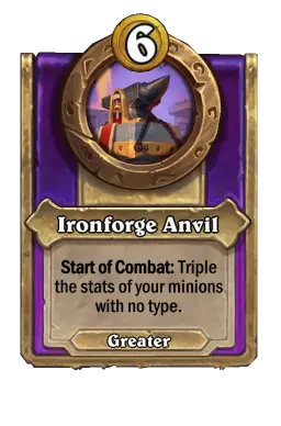 Ironforge Anvil trinket Hearthstone Battlegrounds 