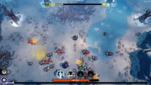 Ludwig fighting in the Frozen Ancients in Spell Brigade.