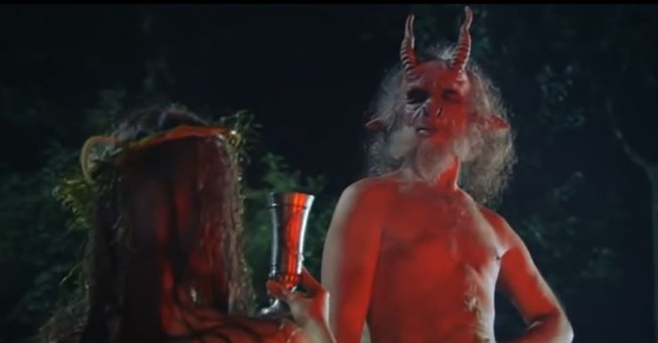 Satan as one of the fantasy characters in Master and Margarita