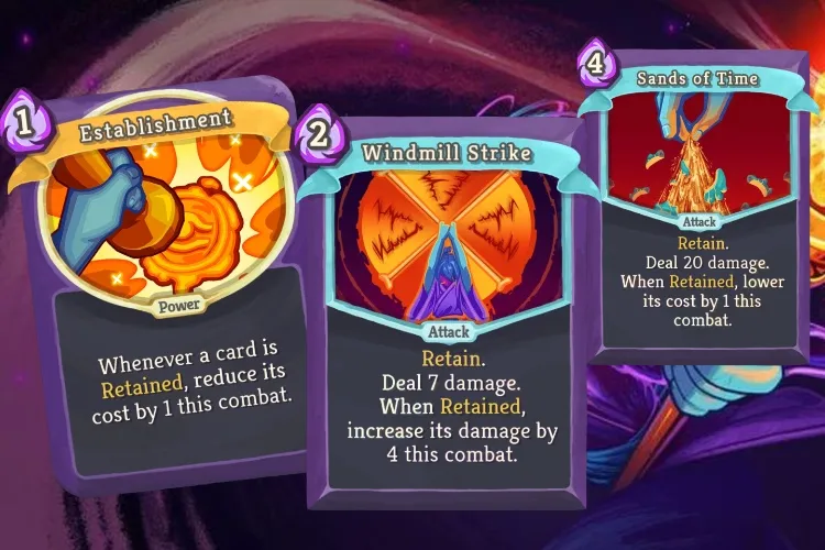 slay the spire watcher retain cards