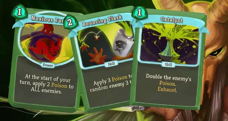 slay the spire silent poison cards