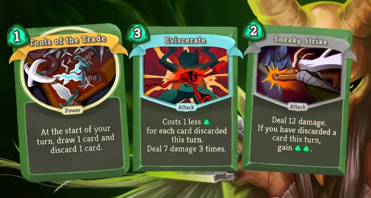 silent discard cards slay the spire