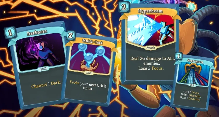 slay the spire defect darkness hyperbeam reprogram