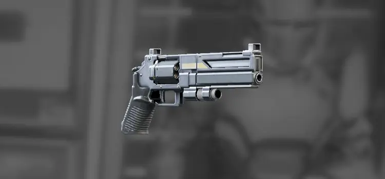 Secondary weapon in Helldivers 2, the P-4 Senator.