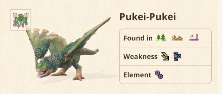 Pukei-Pukei Monster Hunter Now