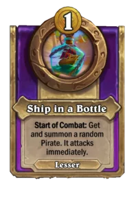 Ship in a Bottle, battlegrounds trinket