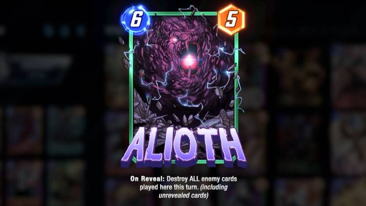Alioth card before the change 