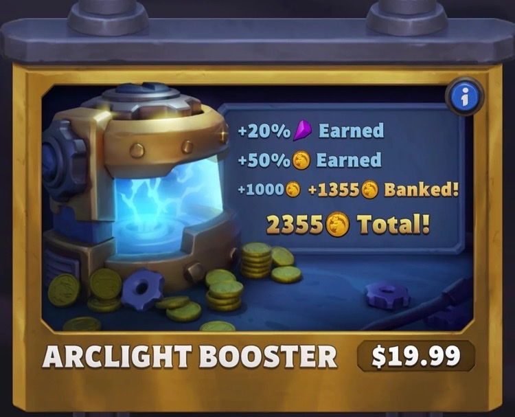 arclight booster how to get gold warcraft rumble