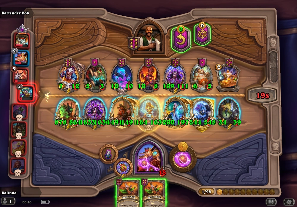 hearthstone battlegrounds back to back spell tavern stat gain