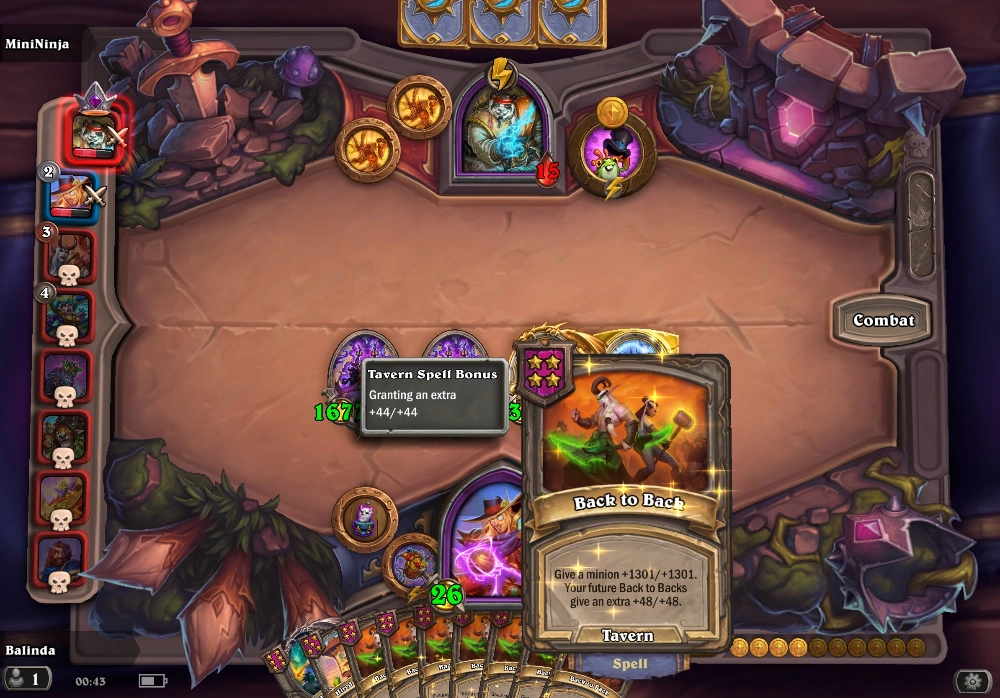 hearthstone battlegrounds back to back build stats