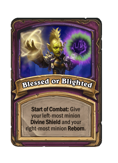 Blessed or Blighted anomaly hearthstone battlegrounds