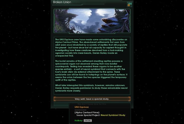 Broken Union event started - Brain Slug Stellaris event part 1