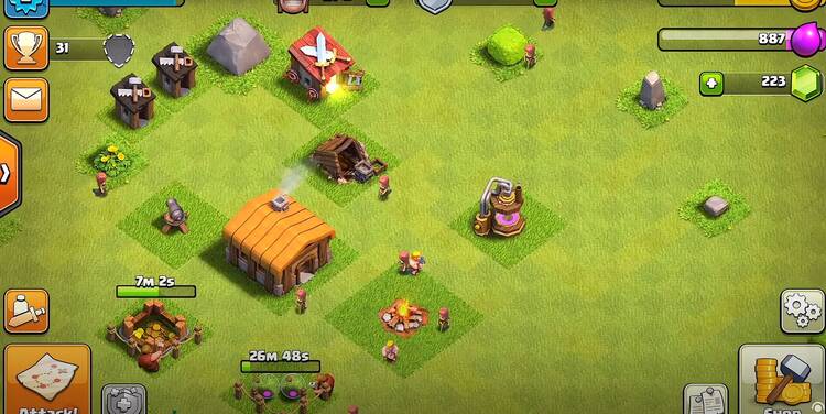 Clash of clans - one of the games similar to Warcraft Rumble