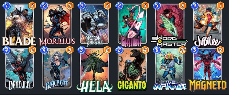 Classic Hela discard deck in marvel snap