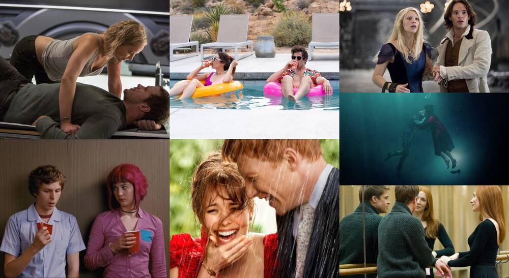 best fantasy romance movies of all time collage, movie printscreens