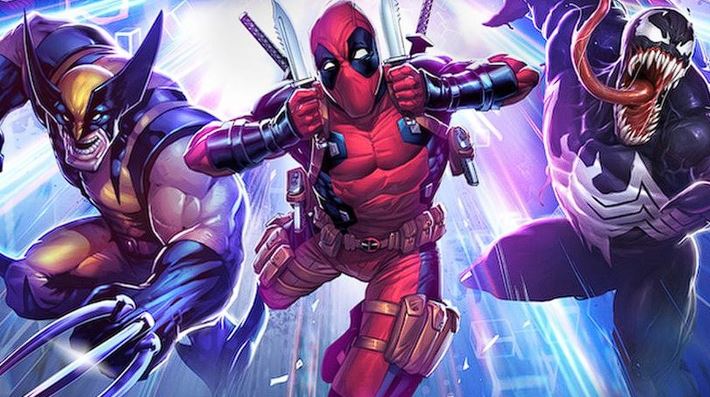 Wolverine, Deadpool and Venom art