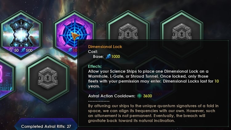 stellaris Dimensional Lock astral action