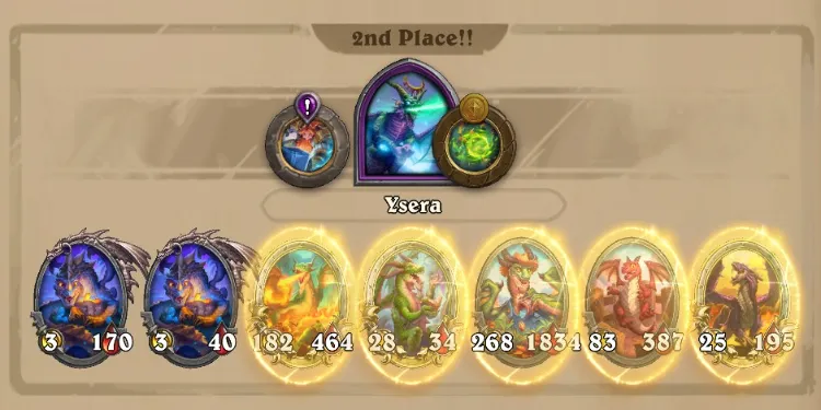 Dragon meta build in Hearthstone battlegrounds