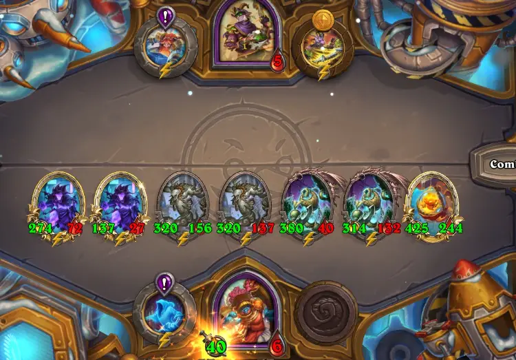 Elemental final board shown in HS BG season 11