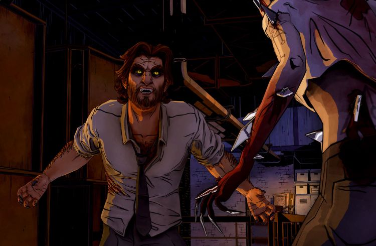 Scary Bigby fight from Telltale's game Wolf Among Us
