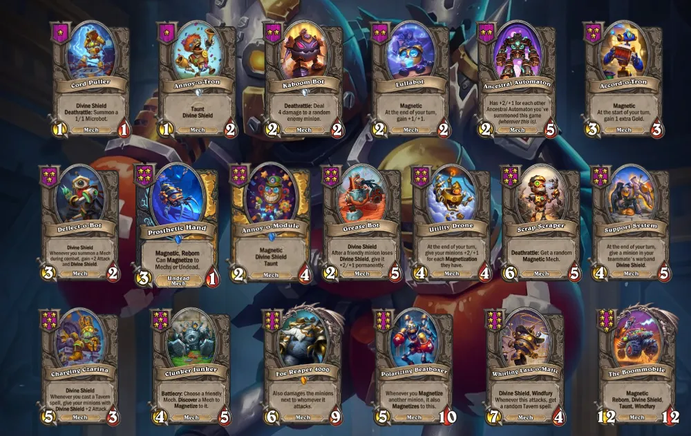 Mech Tribe In Hearthstone Battlegrounds