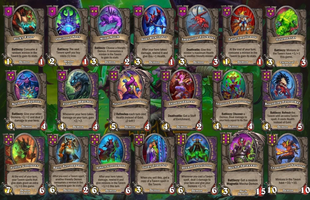 Demon Tribe in Hearthstone Battlegrounds Season 10