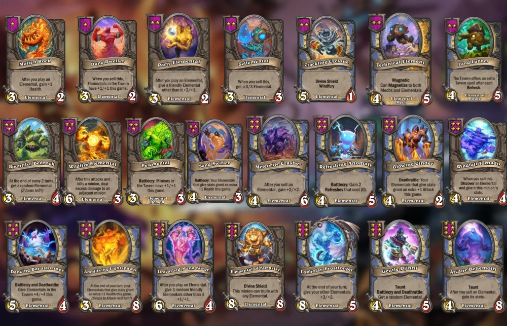Elemental Tribe in Hearthstone Battlegrounds Season 10