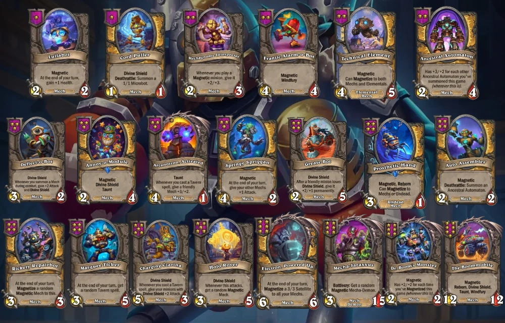 Mech Tribe In Hearthstone Battlegrounds Season 10