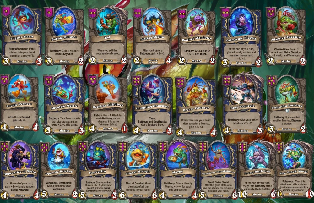 Murloc Tribe in Hearthstone Battlegrounds Season 10