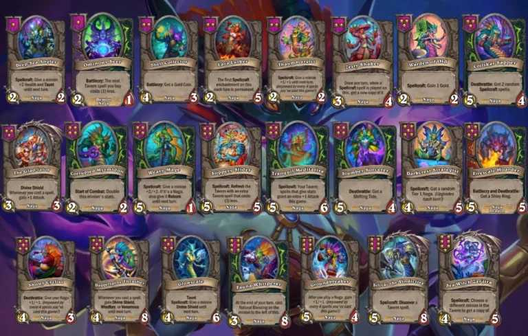 hearthstone battlegrounds season 10 naga tribe