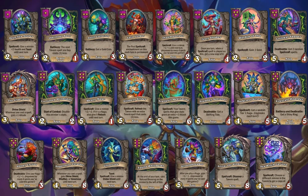 Naga Tribe in Hearthstone Battlegrounds Season 10