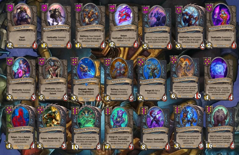 Undead Tribe in Hearthstone Battlegrounds Season 10