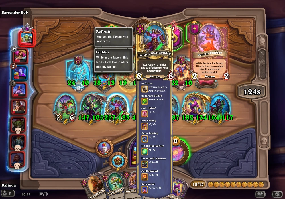 hearthstone battlegrouds season 13 demons board
