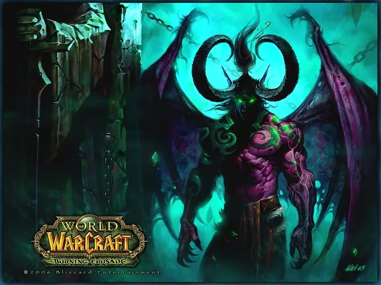 Illiden stormrage in World of Warcraft cover