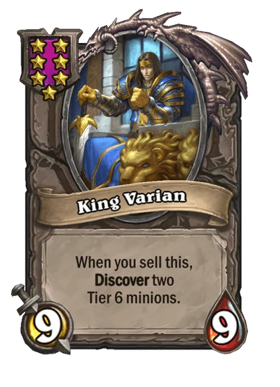 King Varian Tier 7 HS battlegrounds