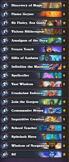 Hearthstone meta decks Naga Mage