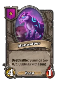 Manasaber beast minion HS BG