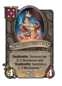 mechanized gift horse card beast tribe