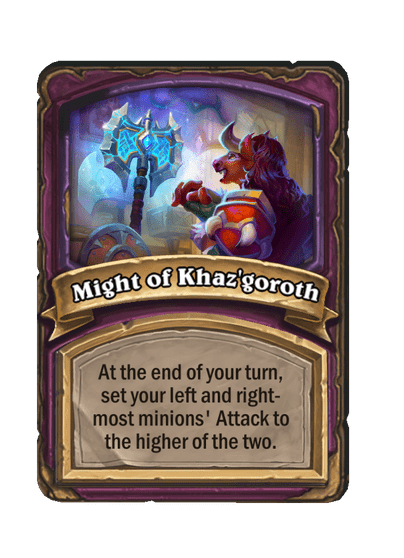 Might of Khazgoroth card
