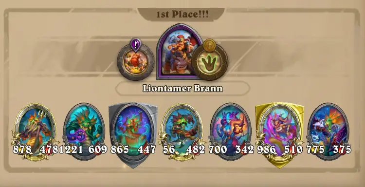 Naga final build in HS BG meta 