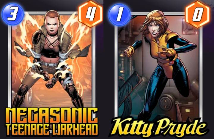 Negasonic Teenage Warhead and Kitty Pryde new cards 