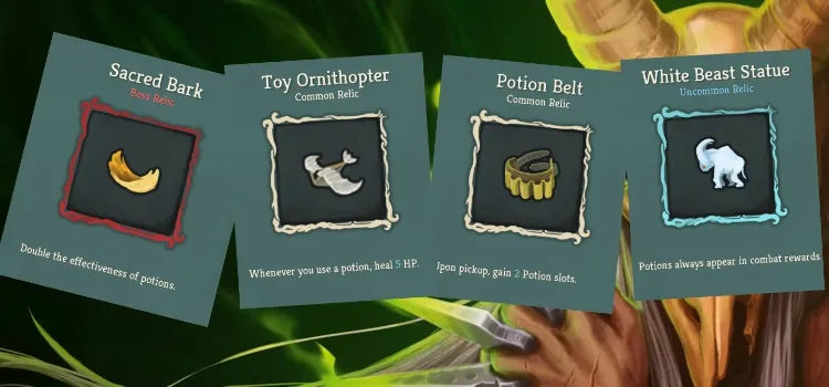 silent slay the spire potion relics