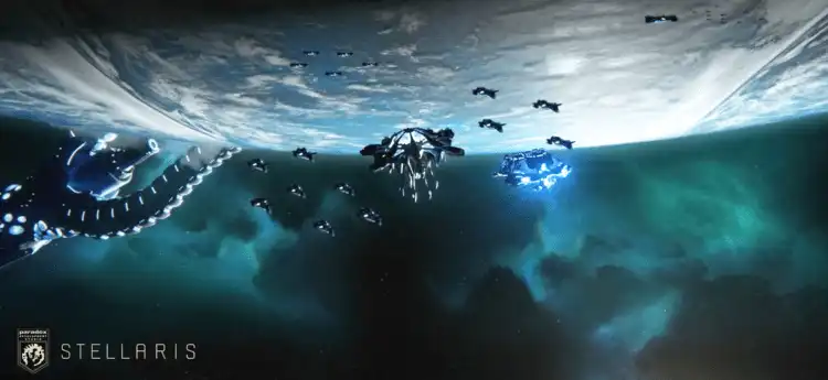 stellaris ships over planet